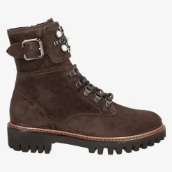 Detail lace up ankle boot