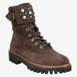 Detail lace up ankle boot