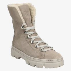 Lace up bootie with merino warm lining