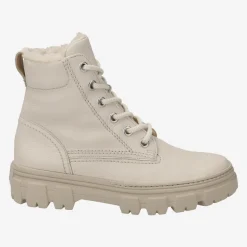 Lace up bootie with merino warm lining