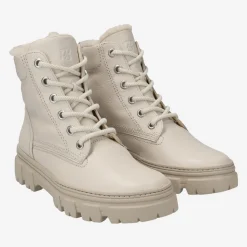 Lace up bootie with merino warm lining