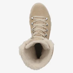 Lace up bootie with merino warm lining