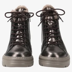 Lace-up ankle boot with warm lining