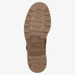 Lace-up bootie with warm lining