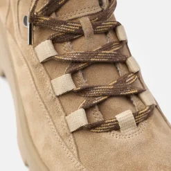 Lace-up bootie with warm lining